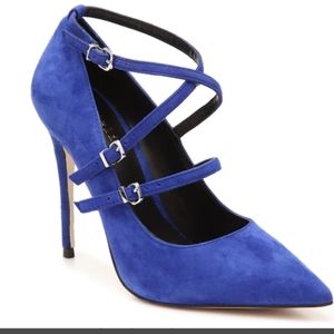 Nicole Miller Bristol Blue Strappy Pumps size 7.5 M, new in box